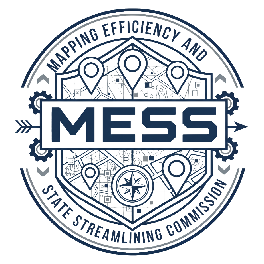 Discover the complete, satirical history of the MESS Commission. This page details the absurd mission, structure, and initiatives of a fictional government agency.